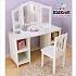 Белый деревянный туалетный столик-трельяж для девочек Deluxe Vanity & Chair  - миниатюра №3